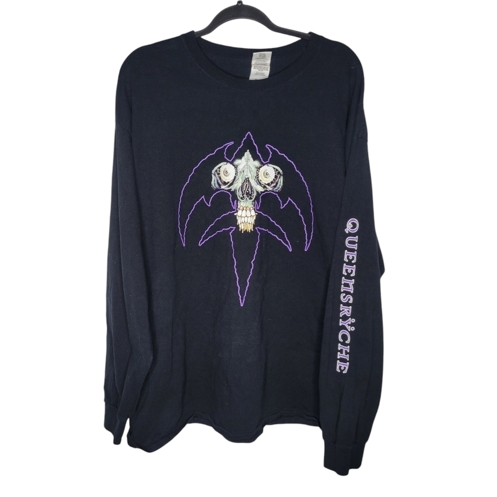 Vintage Y2K Queensryche Empire Pushead Long Sleeve Graphic T-Shirt Size XXL